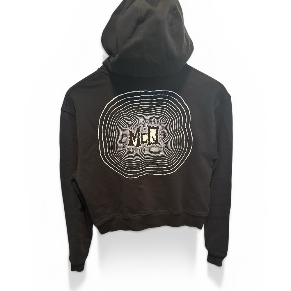 McQ Alexander McQueen “Live Fast Die” Hoodie Black Cropped - Picture 2 of 4